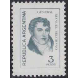 Argentina 1058 1976 Serie Corriente. General Manuel Belgrano. Tipo de 1970 MNH Argentina 1058 1976 Serie Corriente. General Manuel Belgrano. Tipo de 1970 MNH
