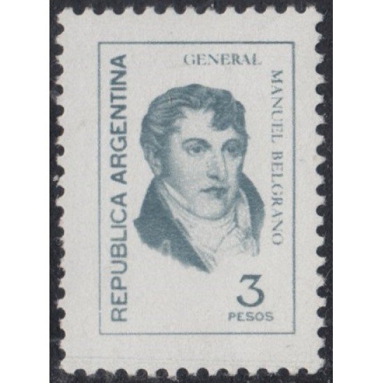 Argentina 1058 1976 Serie Corriente. General Manuel Belgrano. Tipo de 1970 MNH
