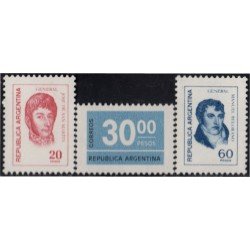 Argentina 1071/73 1976/77 Serie Corriente. Tipos 1970-71 MNH Argentina 1071/73 1976/77 Serie Corriente. Tipos 1970-71 MNH
