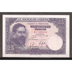 España Billete 25 Pesetas 22 julio 1954 Circulado España Billete 25 Pesetas 22 julio 1954 Circulado