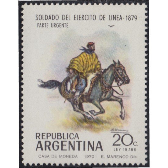Argentina 873 1970 Día del Ejército MH Argentina 873 1970 Día del Ejército MH