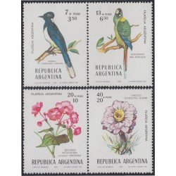 Argentina 1053a/1056a 1976 Pájaros y Flores Birds and Flowers MNH Argentina 1053a/1056a 1976 Pájaros y Flores Birds and Flowers MNH
