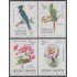 Argentina 1053a/1056a 1976 Pájaros y Flores Birds and Flowers MNH