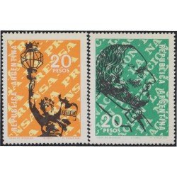 Argentina 850/51 Centenario del Periódico 