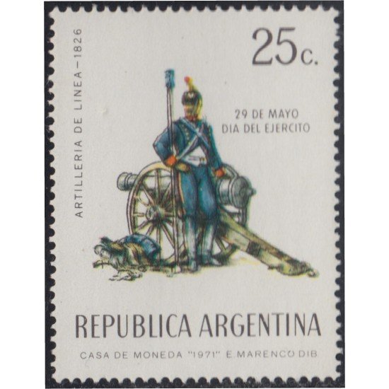 Argentina 897 1971 Día del Ejército MH Argentina 897 1971 Día del Ejército MH