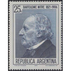 Argentina 930 1972 150 Años del nacimiento de Bartolomé Mitre MH