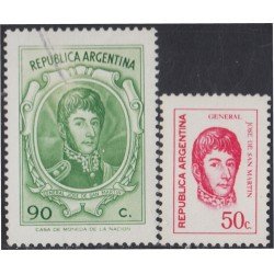 Argentina 936/37 1973 Serie Básica. General José de San Martín MH