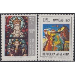 Argentina 960/61 1973 Navidad Chritsmas MH Argentina 960/61 1973 Navidad Chritsmas MH