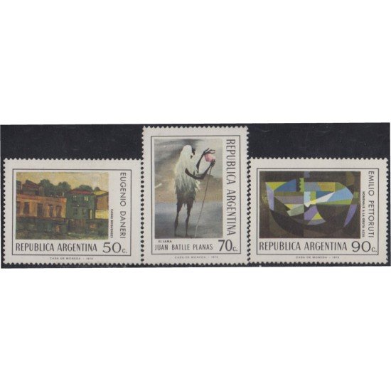 Argentina 962/64 1974 Pinturas Argentina MH Argentina 962/64 1974 Pinturas Argentina MH