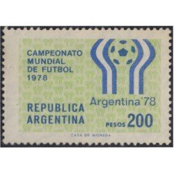 Argentina 1110a 1978 Copa del Mundo de Fútbol Argentina 78 Filigrana G MNH Argentina 1110a 1978 Copa del Mundo de Fútbol Argentina 78 Filigrana G MNH