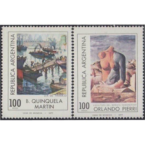Argentina 1116/17 1978 Pinturas paints MNH