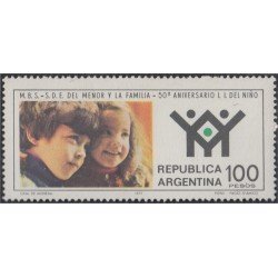 Argentina 1118 1978 50 Años de la Organización del niño y de la familia MNH Argentina 1118 1978 50 Años de la Organización del niño y de la familia MNH