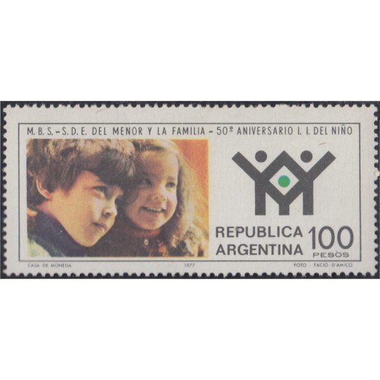 Argentina 1118 1978 50 Años de la Organización del niño y de la familia MNH