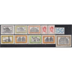 Argentina 1128/38 1978 Serie Corriente Monumentos General José de San Martín MNH 