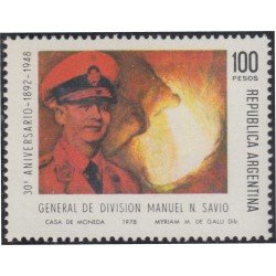 Argentina 1141 1978 General de división Manuel N. Savio MH Argentina 1141 1978 General de división Manuel N. Savio MH
