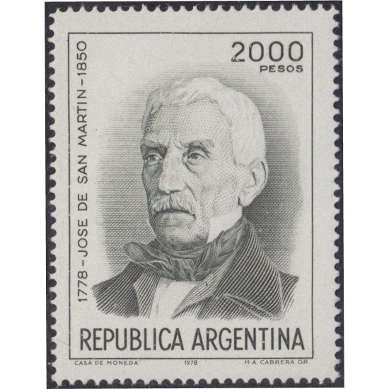 Argentina 1151 1978 General de San Martín MH Argentina 1151 1978 General de San Martín MH