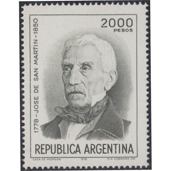 Argentina 1151 1978 General de San Martín MNH Argentina 1151 1978 General de San Martín MNH