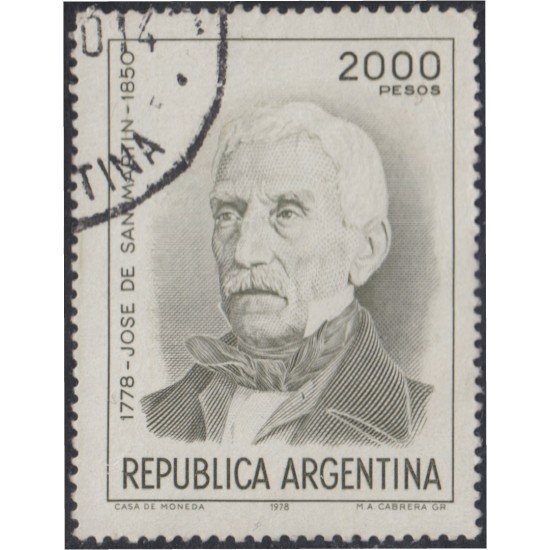 Argentina 1151 1978 General de San Martín usado Argentina 1151 1978 General de San Martín usado