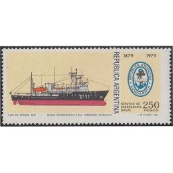 Argentina 1179 1979 Centenario del servicio hidrográfico Barco Boat MNH Argentina 1179 1979 Centenario del servicio hidrográfico Barco Boat MNH