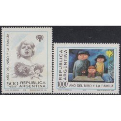 Argentina 1209/10 1979 Año Internacional del niño y la familia MNH 
