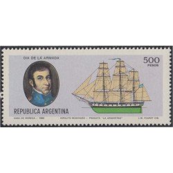 Argentina 1219 1980 Día de la Marina Barco Boat MNH 