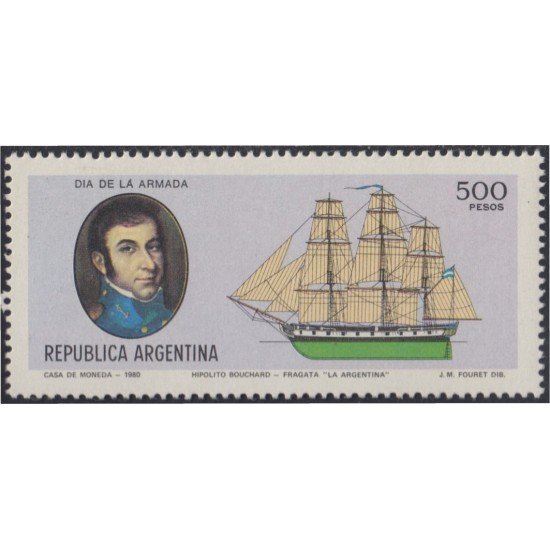 Argentina 1219 1980 Día de la Marina Barco Boat MNH Argentina 1219 1980 Día de la Marina Barco Boat MNH