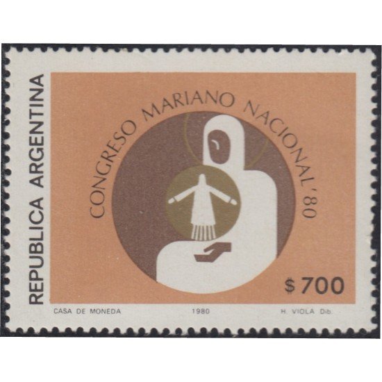 Argentina 1230 1980 Censo Nacional MNH Argentina 1230 1980 Censo Nacional MNH