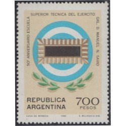 Argentina 1232 1980 50º Aniversario Escuela Gral D. Manuel N. Savio MNH 
