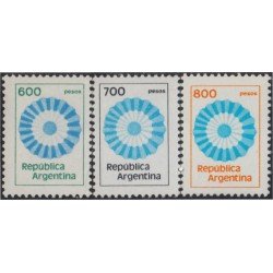 Argentina 1237/39 1980/81 Serie corriente Colores Nacionales MNH Argentina 1237/39 1980/81 Serie corriente Colores Nacionales MNH