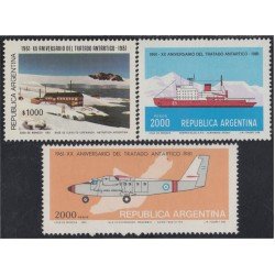 Argentina 1246/48 1981 XX Aniversario del Tratado Antártico MNH Argentina 1246/48 1981 XX Aniversario del Tratado Antártico MNH