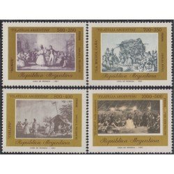 Argentina 1251/54 1981 Danzas tradicionales y pinturas MNH