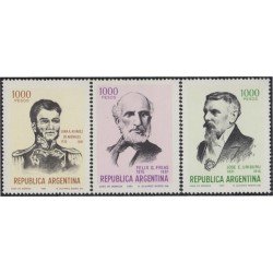 Argentina 1255/57 1981 Juan Arenales Félix Frías José Uriburu MNH