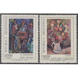 Argentina 1300/01 1982 Artes Plásticas Argentinas Pinturas MNH 