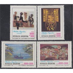 Argentina 1305/08 1982 Filatelia Argentina Tapices MNH 