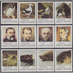 Argentina 1392/03 1983 Pioneros y Fauna en la Antártica Argentina MNH 