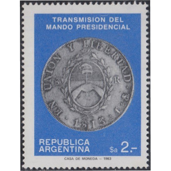 Argentina 1406 1983 Transmisión del mando presidencial MNH 
