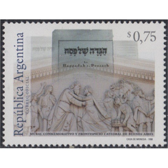 Argentina 2073 1998 Memorial dedicado a las víctimas del Holocausto MNH 
