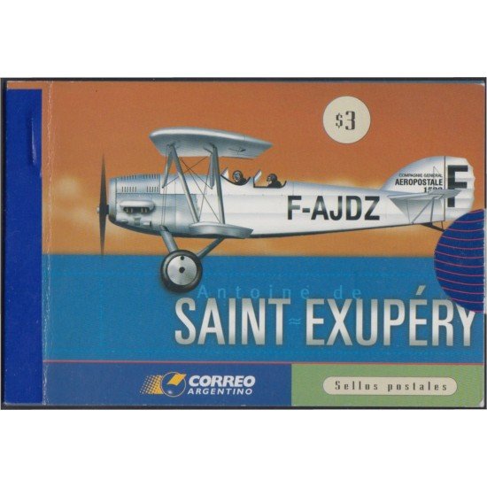 Argentina C2182 Aerofila 2000 Exposición Filatélica Aviones carnet MNH