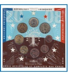 Francia France 2008 Cartera Oficial Monedas € euros Set Coin Francia France 2008 Cartera Oficial Monedas € euros Set Coin
