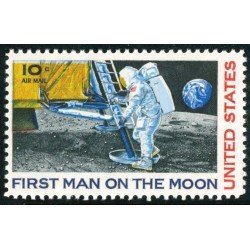 AST/S Estados Unidos  USA  Nº A 73 Llegada a la luna , lujo