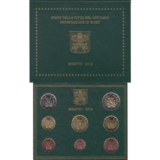 Vaticano 2018 Cartera Oficial Monedas € euros Papa Francisco 