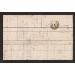 Francia  Carta de Bayona a Zaragoza 1853 