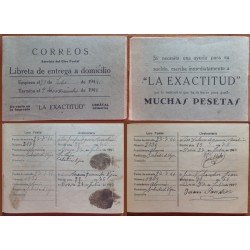 España Spain Servicio Giro Postal Libreta de entrega a Domicilio