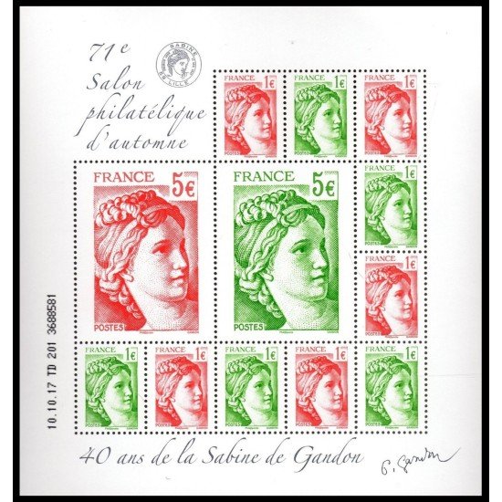 France Francia  F5179   2017 Salón de París 40º Av  Sabine de Gandon 