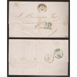 Francia Carta de Burdeos a Cádiz 1856