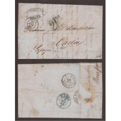 Francia Carta de Dieppe a Cádiz 1856