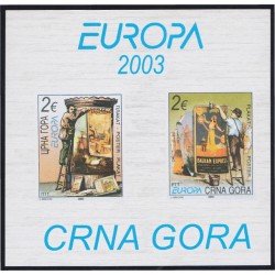 Montenegro SN 2003 Arte gráfico afiches MNH Sin dentar