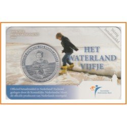 Holanda 2010 Cartera Oficial Coin Card Moneda 5 € Waterland Holanda 2010 Cartera Oficial Coin Card Moneda 5 € Waterland