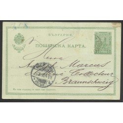 Bulgaria Postal dirigida a Braunschweig (Alemania)1903