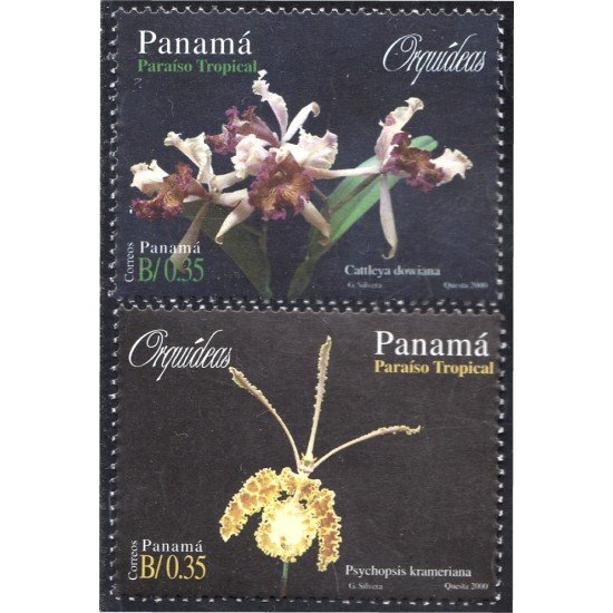 Panama 1197/98 2000 Orquideas de Panama MNH Panama 1197/98 2000 Orquideas de Panama MNH